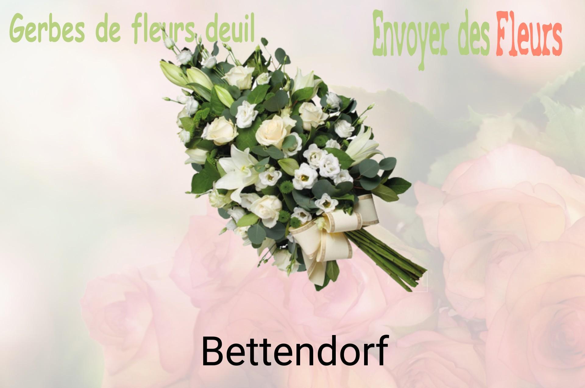 Gerbe de fleurs de deuil livrée à Bettendorf